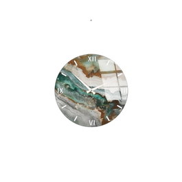 Wallity Reloj de Pared Decorativo de Cristal Multicolor de 40 cm